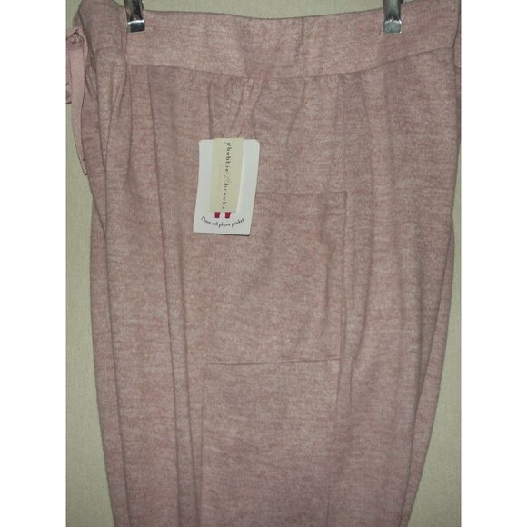 Bobbie Brooks Pants Womens 3X Jogger Pink heather High Rise cozy knit sweatpants - Picture 10 of 14